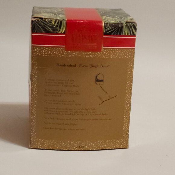 ADORABLE Hallmark Jingle Bears Light and Motion Ornament Hallmark Magic 1988 - Picture 9 of 11